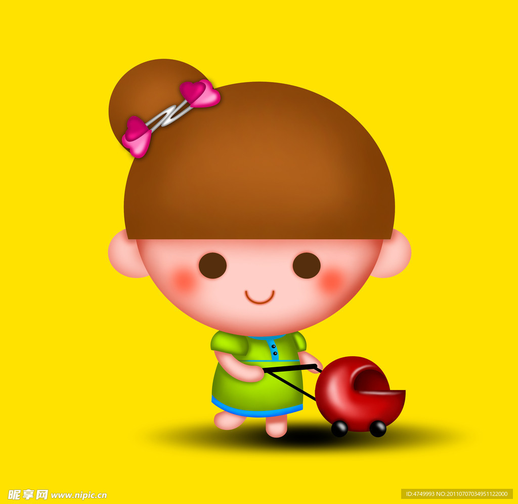 Q版可爱卡通妈妈