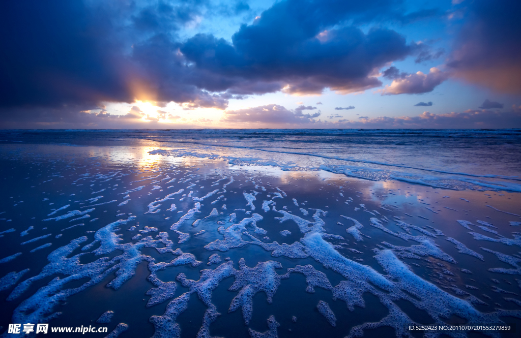 夕阳海景