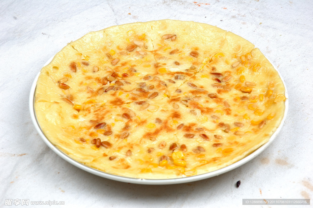 松仁玉米饼