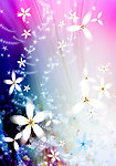 光束碎花背景效果