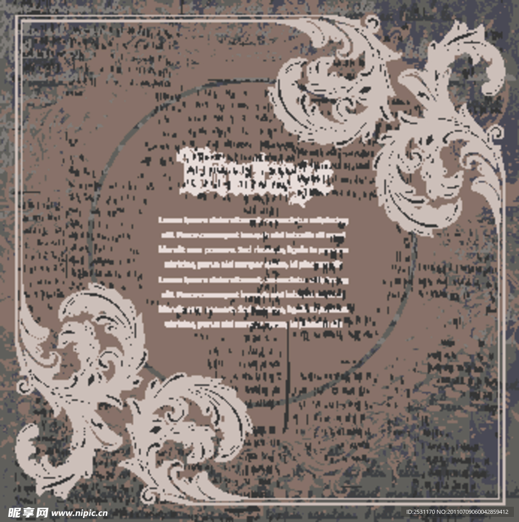 欧式花纹