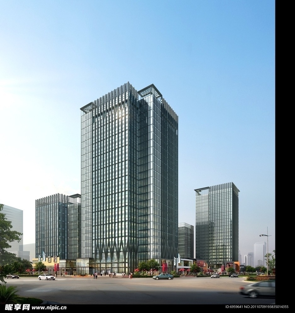 高层建筑效果图