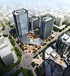 建筑鸟瞰效果图