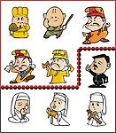 矢量宗教人物