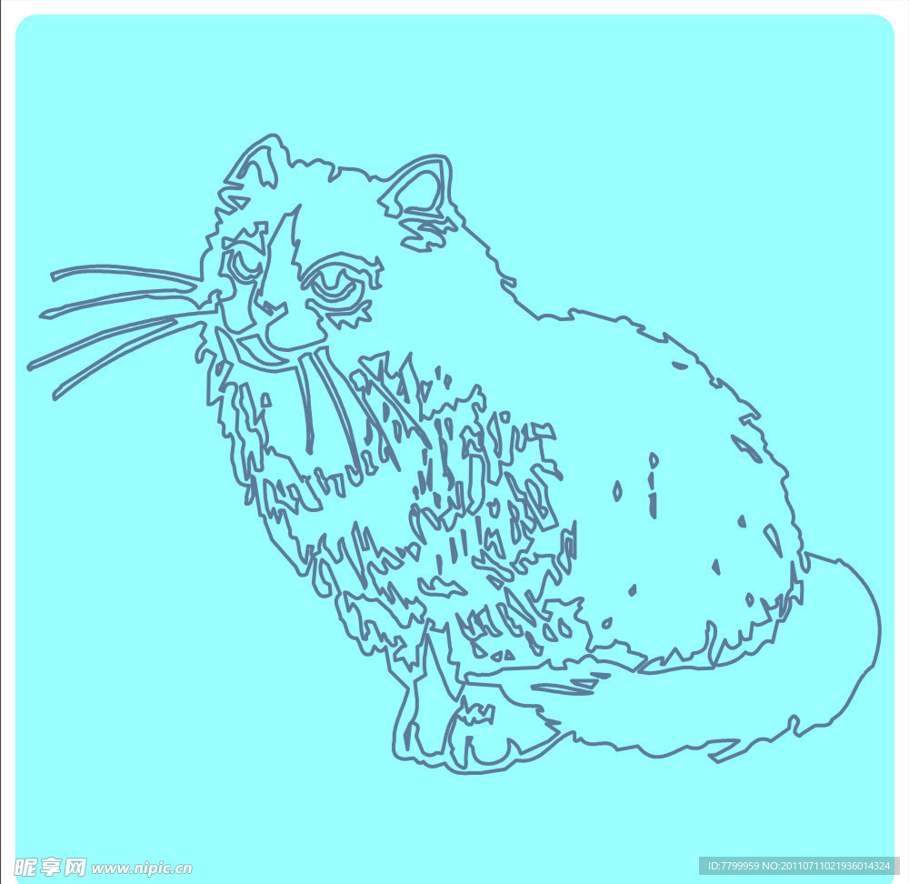 可爱的手绘猫咪