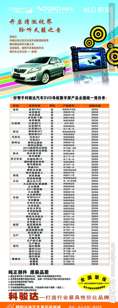 汽车用品装饰展架