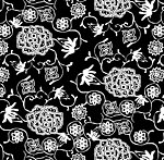 黑色花纹