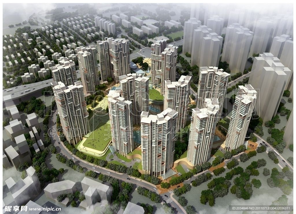 建筑鸟瞰图