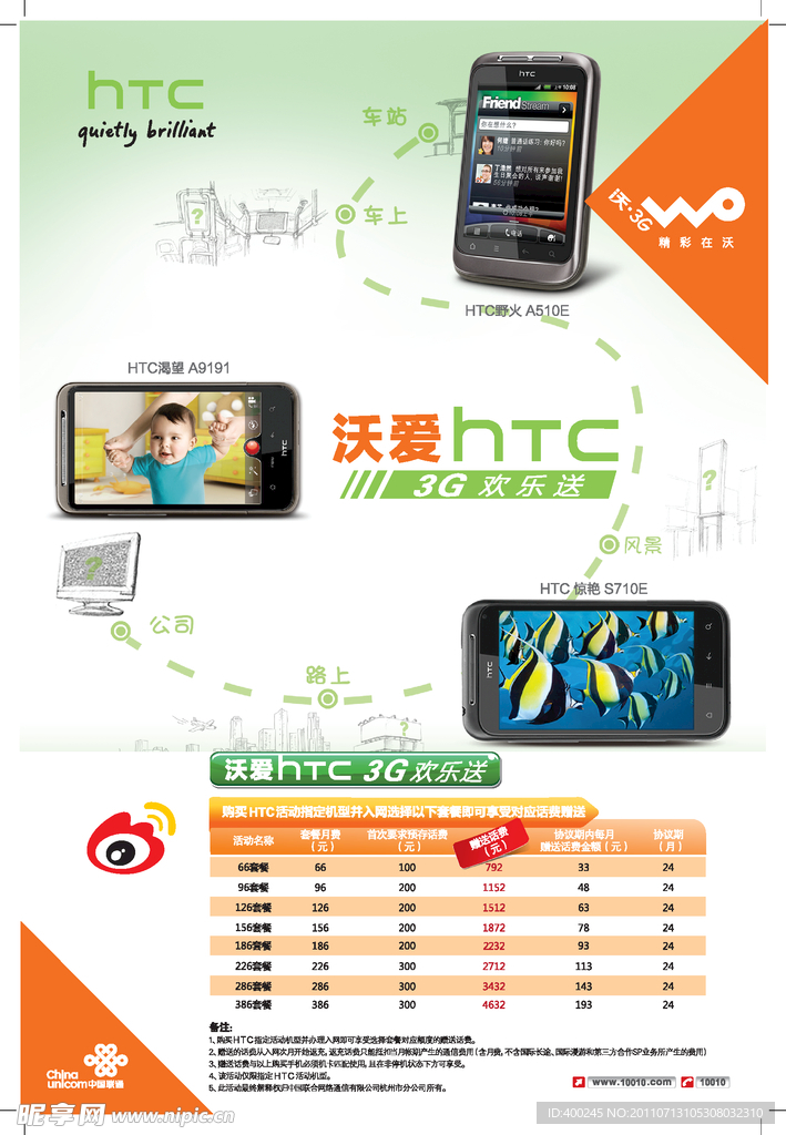 沃爱HTC海报