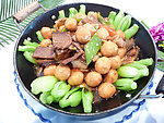 胸口双丸唐菜煲