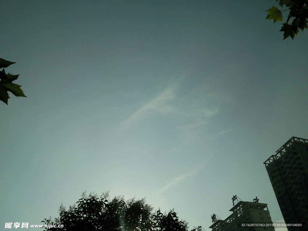 清澈的天空