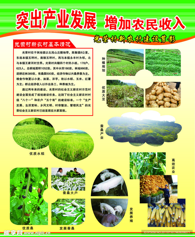 新农村展板