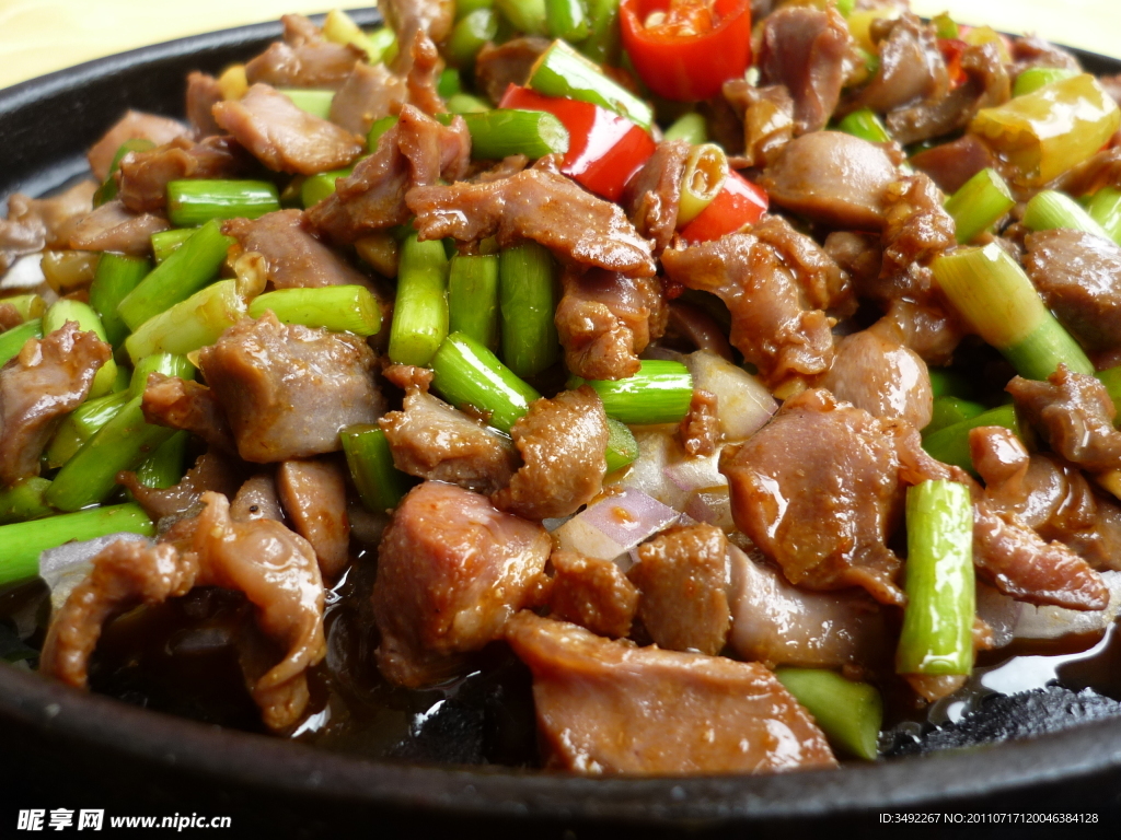 铁板鸡杂