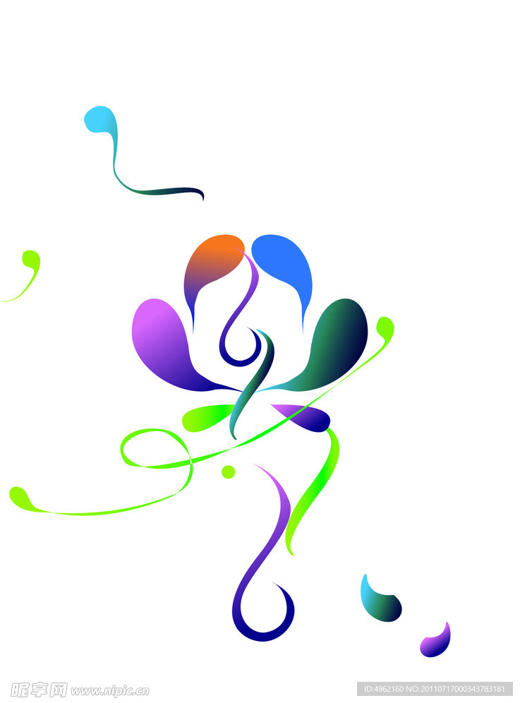 矢量图 花