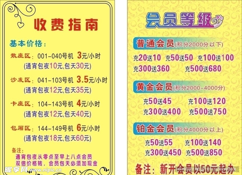 网络会所收费指南