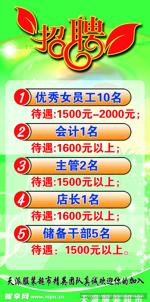 招聘海报