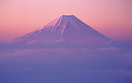 晚霞中的富士山