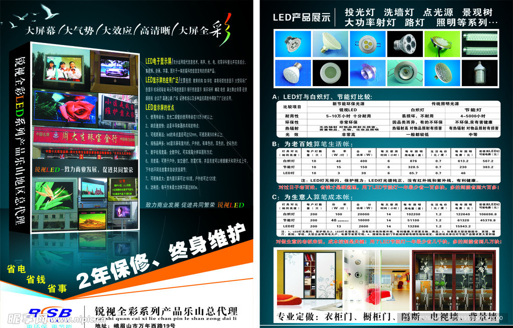 锐视全彩LED DM单