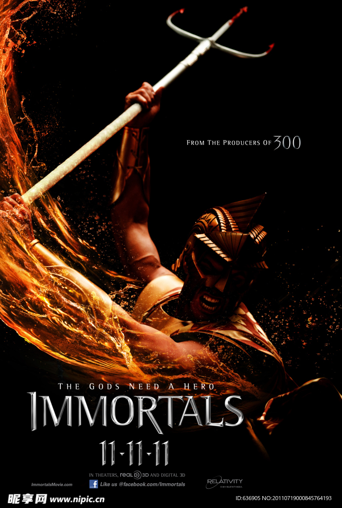 2011战神世纪 Immortals 海报