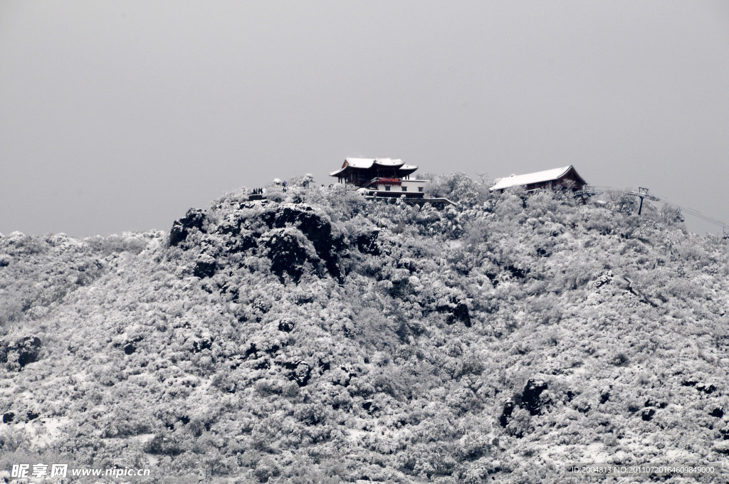 香山 雪景