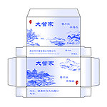 酒店纸巾包装盒分层