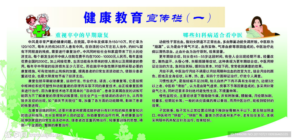 健康教育宣传栏