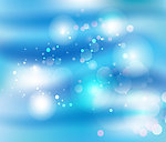 蓝色动感圆点光点梦幻背景