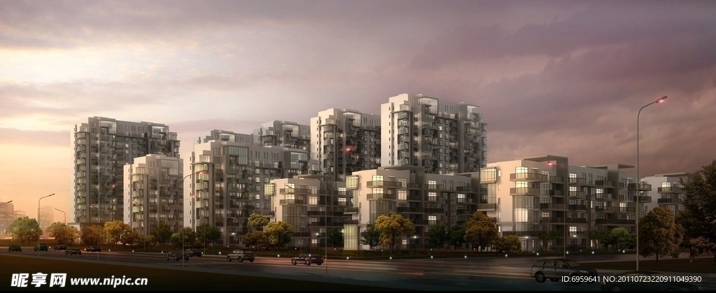 商务楼建筑模型