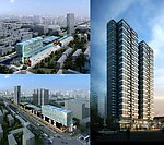 大型商务区建筑模型