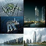 大型商务区建筑模型