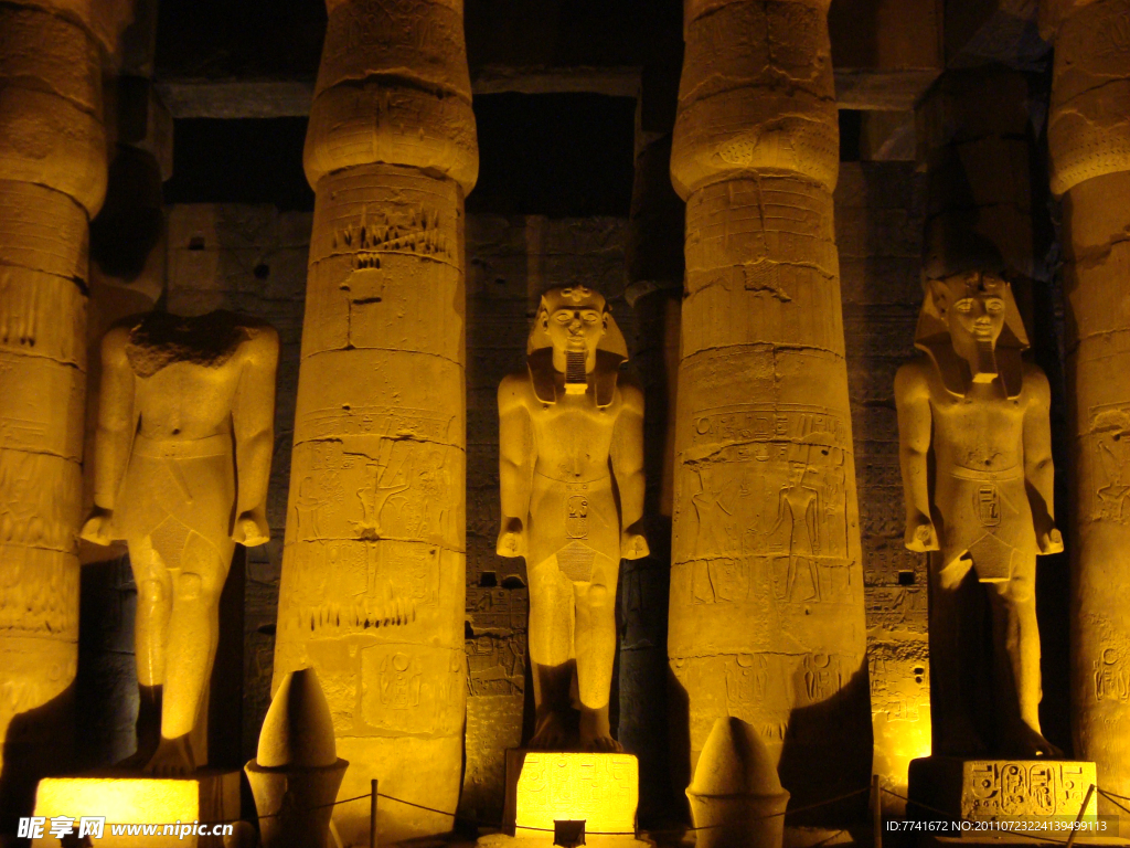 埃及神庙石雕