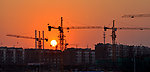塔吊歌夕阳