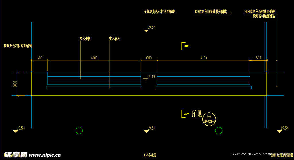 10米长凳平面图