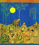 古代人物宴会图