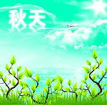 秋天展板