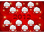 标签贴纸2012日历