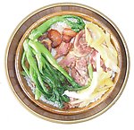 腊肉鸭蒸饭