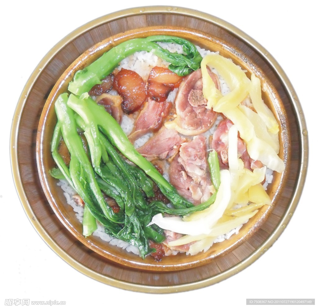 腊肉鸭蒸饭