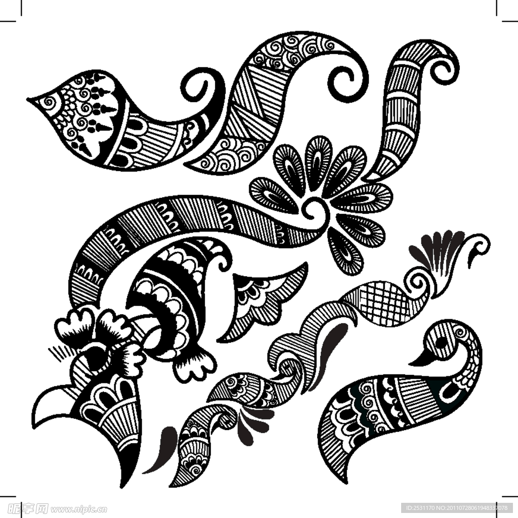 古典花纹