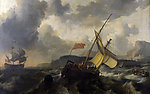 古典欧式船景油画