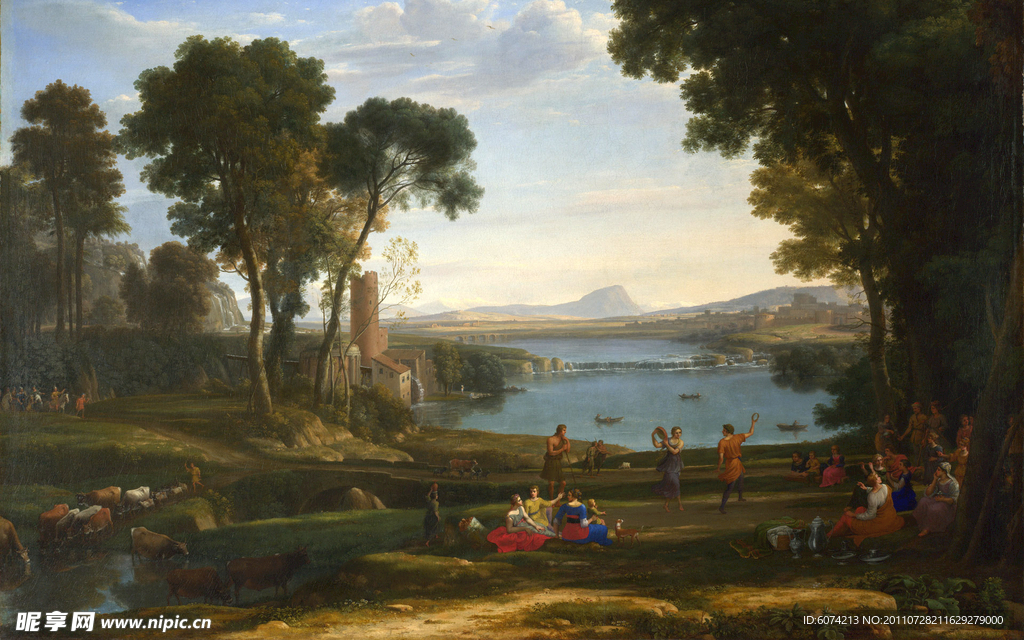 古典欧式风景油画