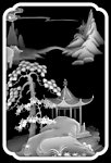 灰度图 山水