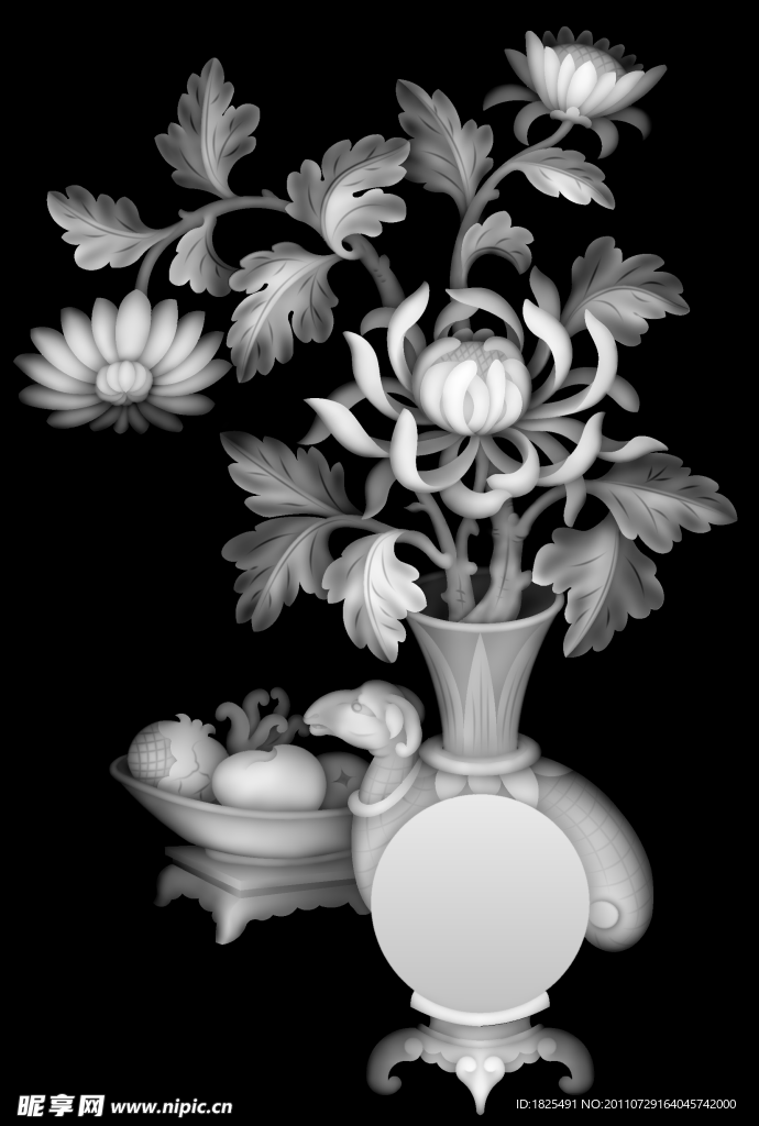 牡丹花 花瓶