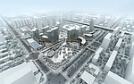 大型商务区建筑模型
