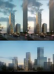 高楼大厦建筑模型
