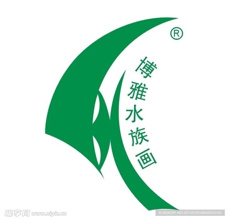 博雅水族馆矢量LOGO