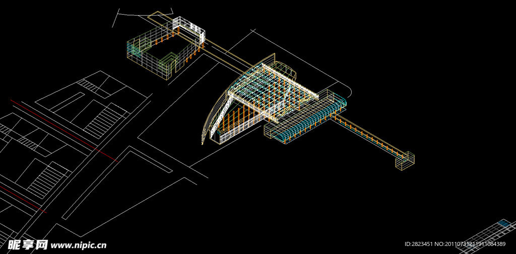 轻轨3D立体模型