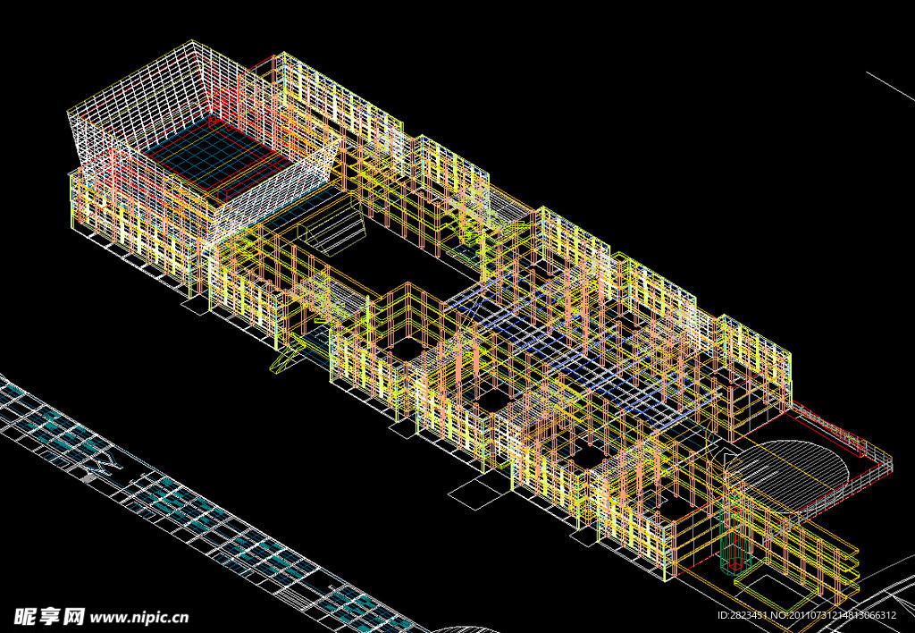 建筑3D模型图