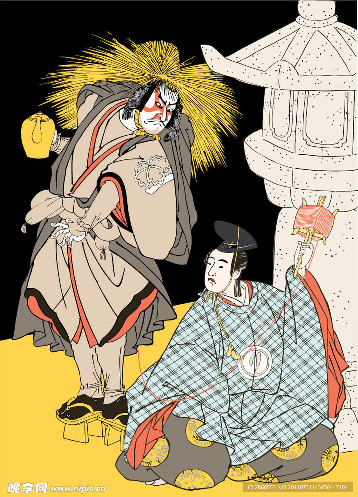 日本浮世绘人物