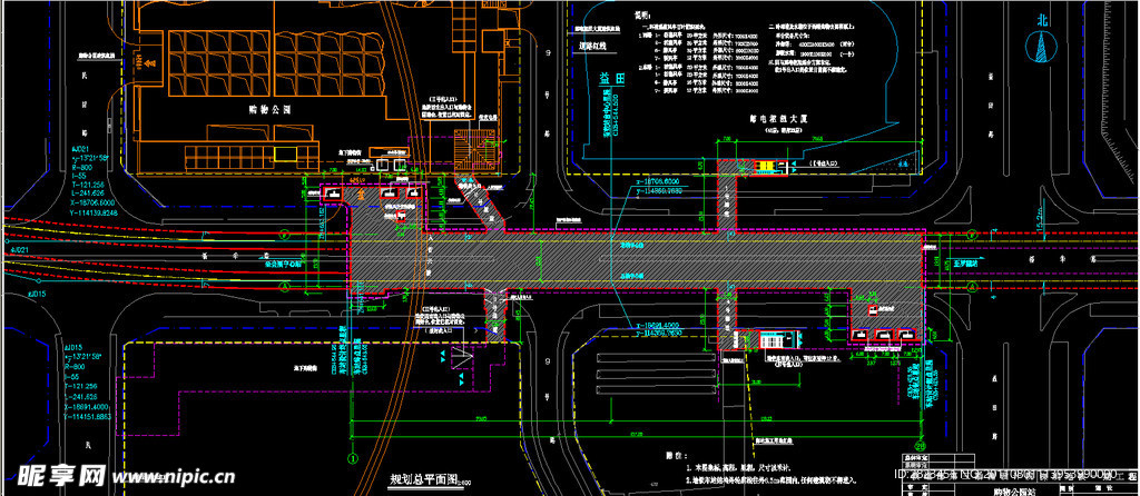 地铁规划总平面